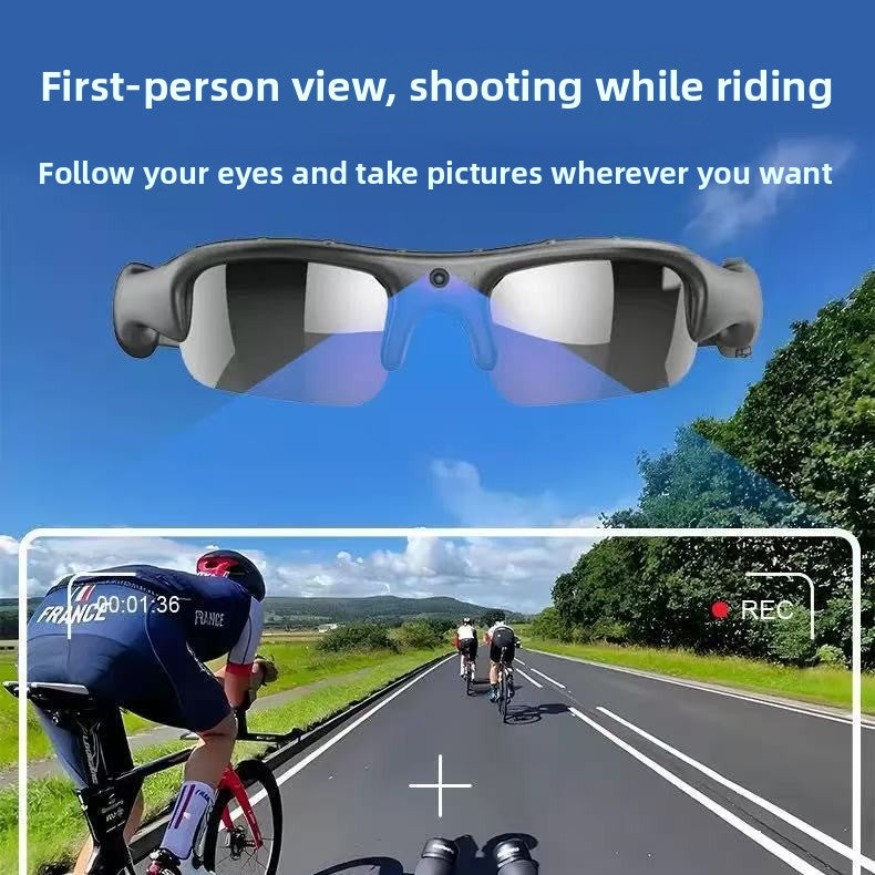 HD Recording Camera Glasses for Sports Activities