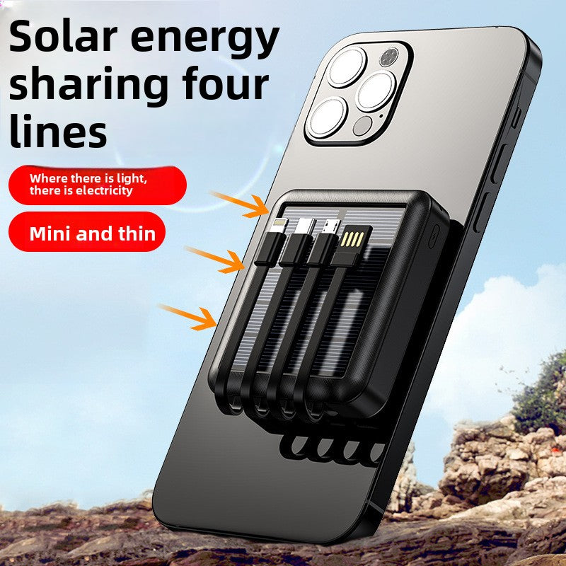 Solar Portable Power Bank with High Capacity 5000/10000/20000 mAh