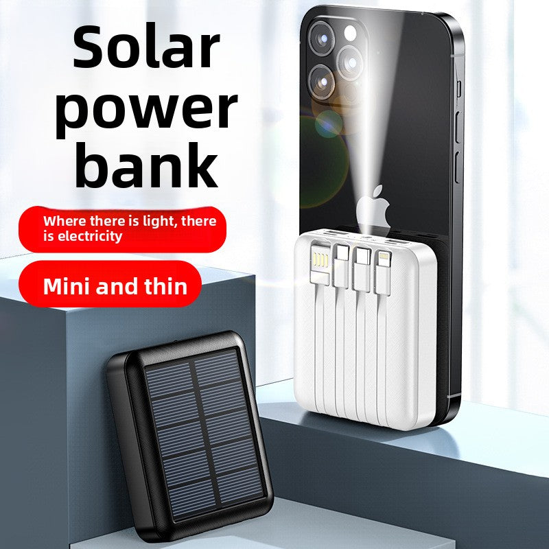 Solar Portable Power Bank with High Capacity 5000/10000/20000 mAh